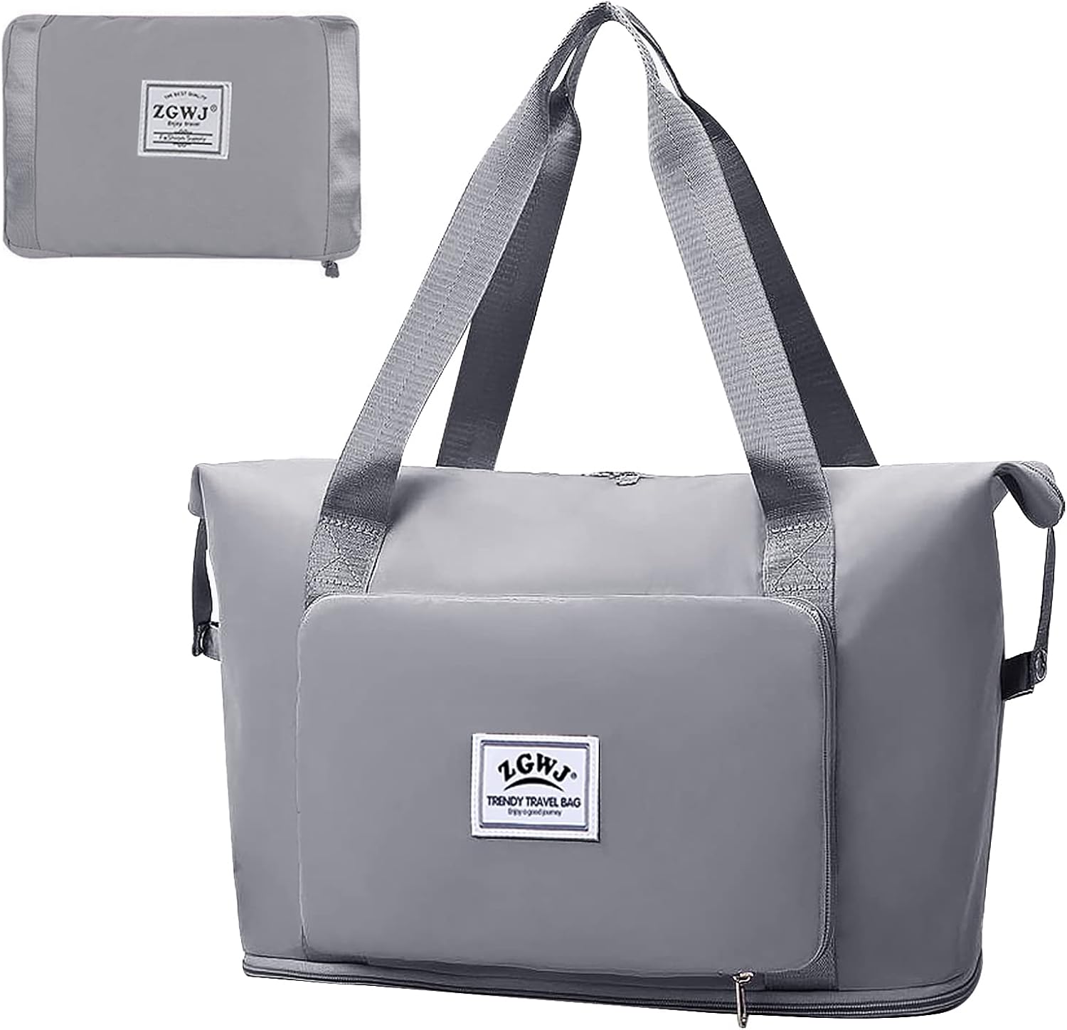 ZGWJ Travel Duffed Tote Bag, Waterproof Fold-able and Expandable Weekender Bag for Swim Sports Gym Bag - Image 26